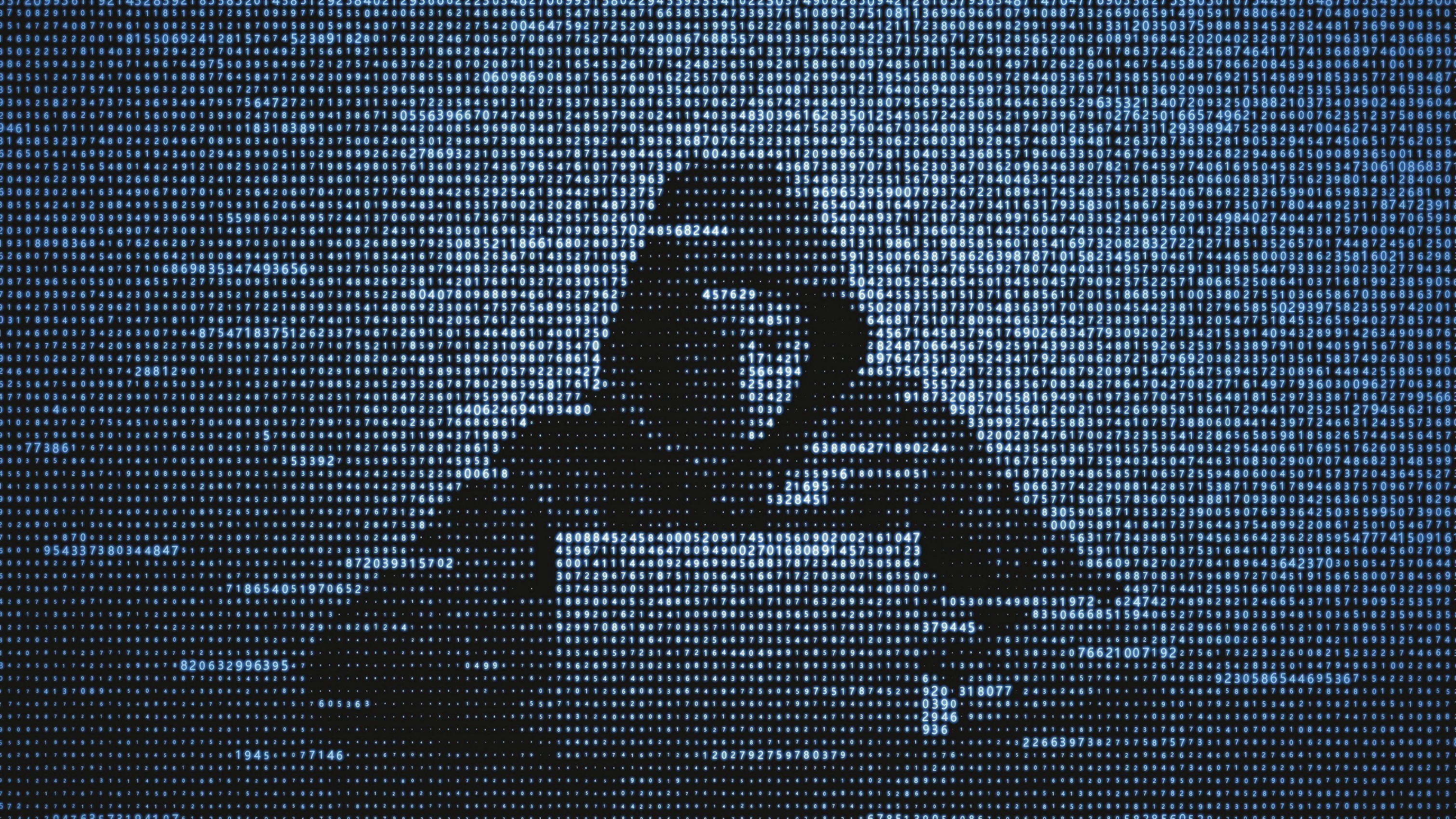 Hacker in data security concept. Hacker using laptop. Hacking the Internet. Cyber attack.
